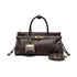 GELANNI – Kelly Bag for Women & Girls, Premium PU Handbag, Comes with Adjustable & Detachable Strap, with One Small Wallet, An Ideal Gift for Female -Dark Brown